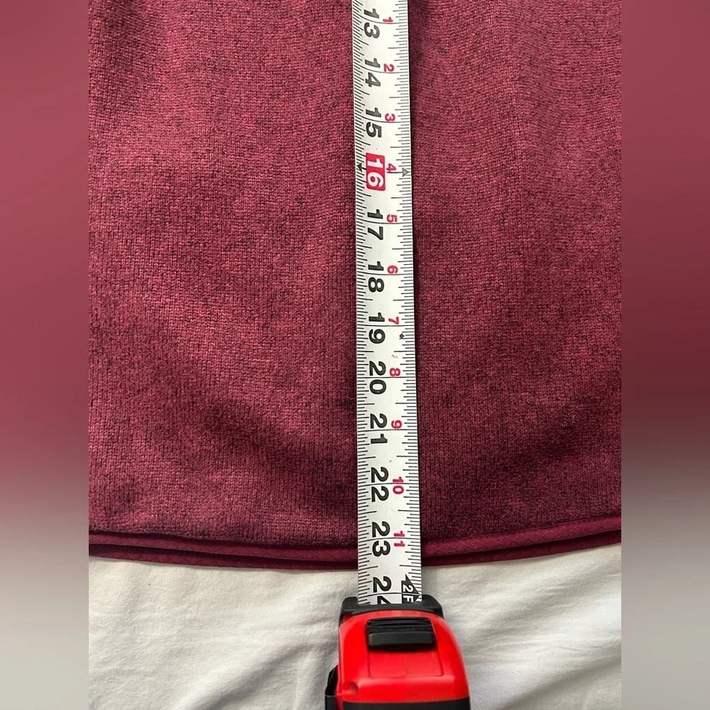 The North Face Hoodie Crescent Sunshine Maroon Fleece Pullover Womens Size M - Picture 10 of 12